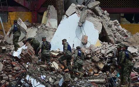 Sobe Para O N Mero De Mortos No Terremoto No M Xico Anuncia Pe A