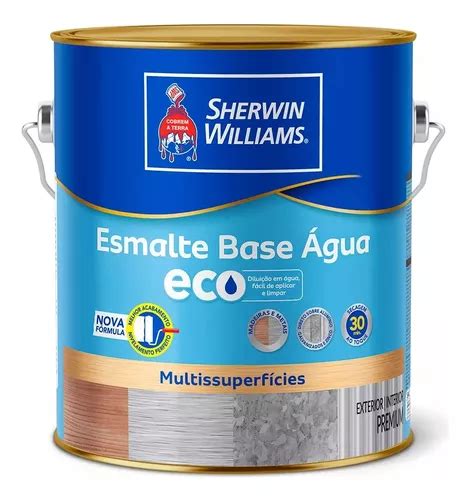 Esmalte Eco Base De Água Sherwin Williams 3 6 L Cores