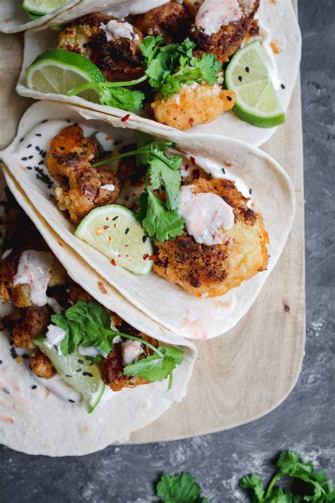 Crispy Cauliflower Tacos Lucy And Lentils