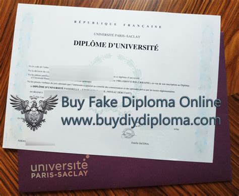 How To Buy A Fake Universit Paris Saclay Diploma In The France