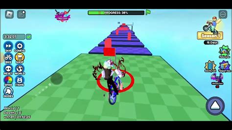 Jugando Un Obby De Bicicleta Youtube