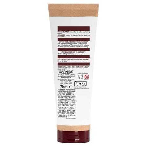 Garnier Hand Superfood Cocoa Ceramide 75ml Skin Superdrug