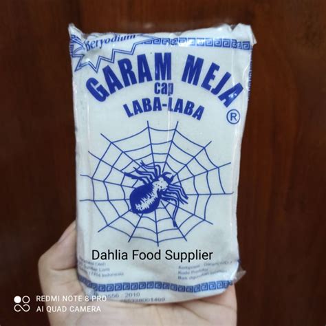 Jual Garam Halus Garam Meja Cap Laba Laba 340 Gr Shopee Indonesia