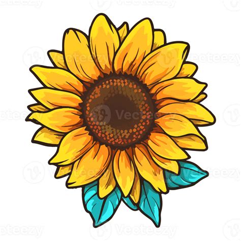 Sunflower Modern Pop Art Style Sunflower Illustration Simple Creative