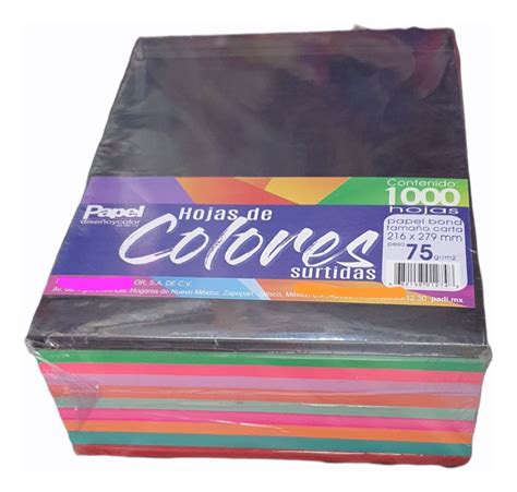 Paquete De 1000 Hojas De Colores Envío Gratis