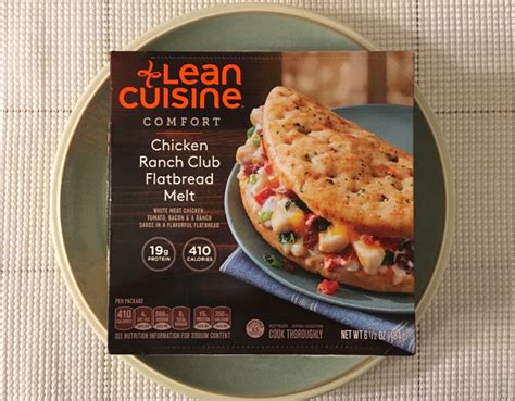 Lean Cuisine Comfort Chicken Ranch Club Flatbread Melt Review Freezer Meal Frenzy