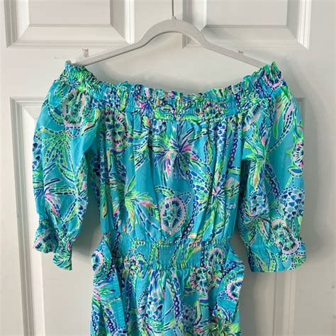 Lilly Pulitzer Dresses Nwt Lilly Pulitzer Louisa Off The Shoulder Dress Poshmark