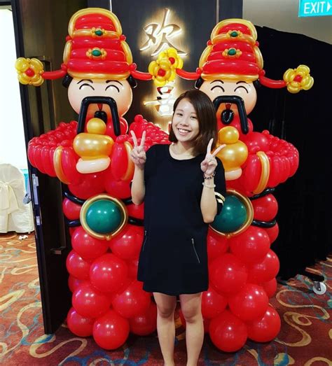 Cai Shen ye, God of fortune, Chinese New Year Balloon Decorations ...