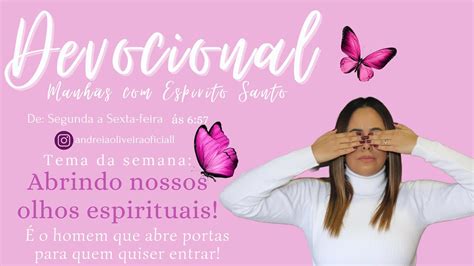 Devocional Manh S Esp Rito Santo Dia Tema Da Semana