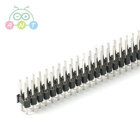 X Pin Pitch Mm Straight Male Dual Row Header Strip Pbc