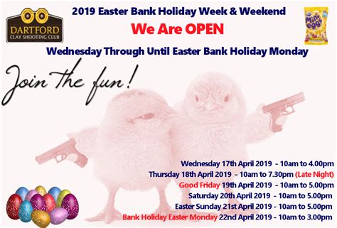 Easter Bank Holiday 2019