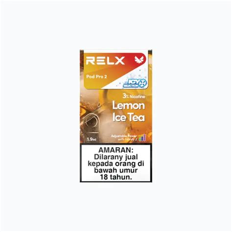 Relx Flavor Lemon Iced Tea Relx Malaysia Online Store