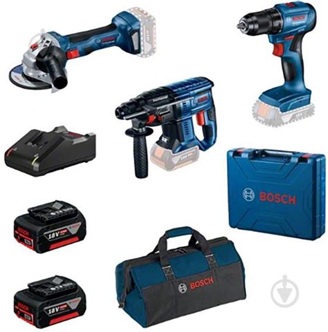 ᐉ Набір інструментів Bosch Professional GSR 185-LI + GWS 180-LI + GBH ...