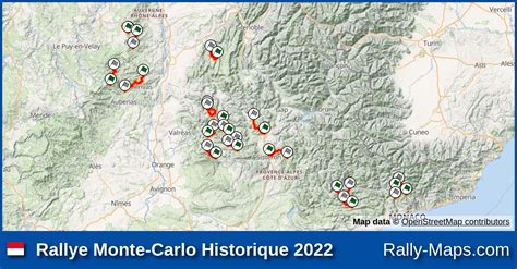 Streckenverlauf Rallye Monte Carlo Historique Rallyekarte De