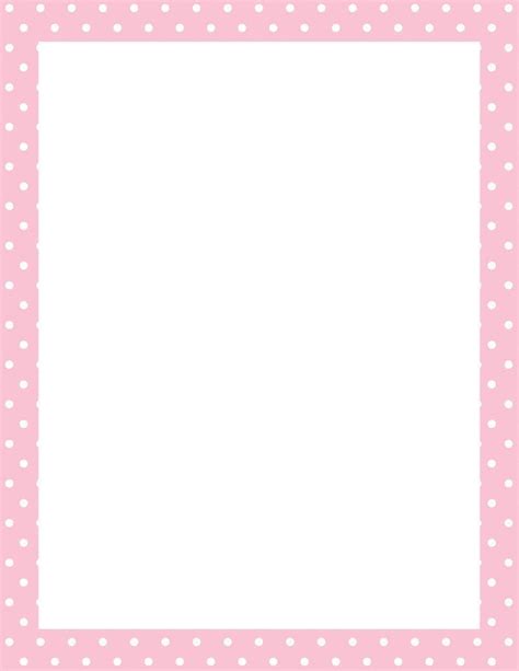 Printable Polka Dot Border Printablelib