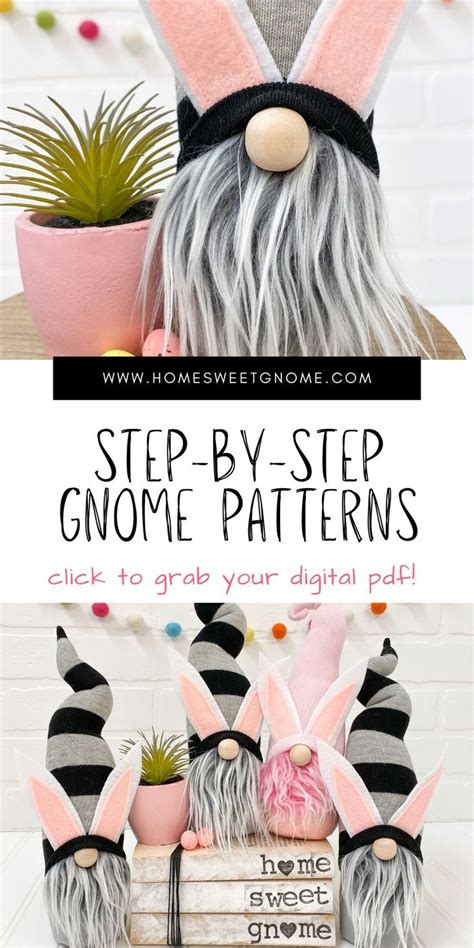 How To Make Easy Gnomes Gnome Making Pattern Digital Pattern