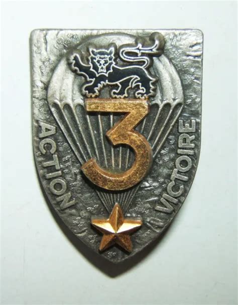 INSIGNE 9 REGIMENT DE CHASSEURS PARACHUTISTES 3 COMPAGNIE 9 RCP