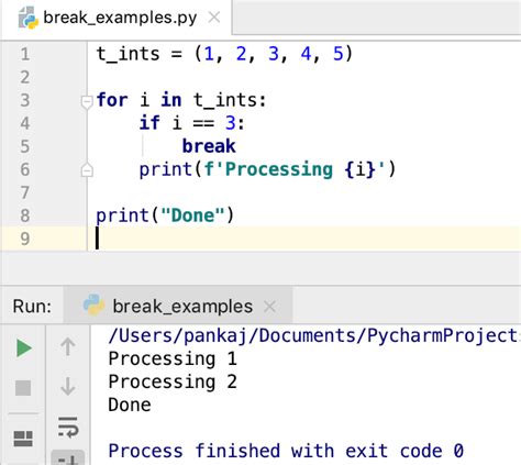 Break Continue Python