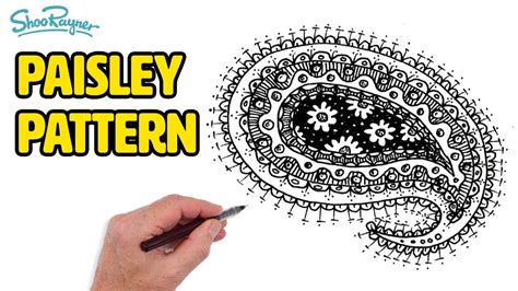 How To Draw The Paisley Pattern Easy Step By Step Youtube