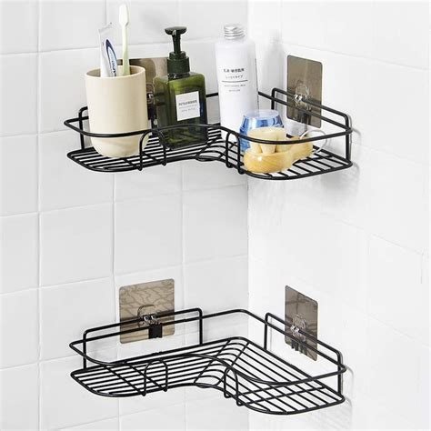 Stainless Steel Bathroom Corner Shelf Organizer Storage Hanging Shower