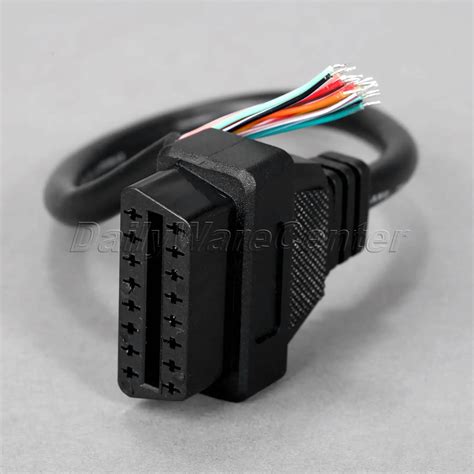 30cm Obd2 Obd Ii 16 Pin Female Extension Connector To Open Plug Wire Diagnostic Cable Extender