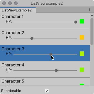 Unity Manual Create A Complex List View