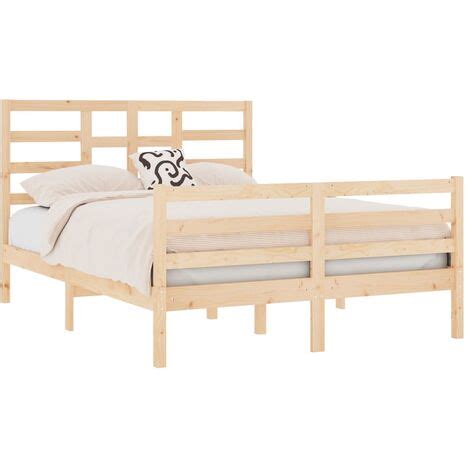 Bed Frame Without Mattress Solid Wood X Cm Double Vidaxl