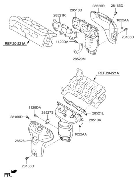 Ccj Genuine Kia Exhaust Manifold Catalytic Assembly Right