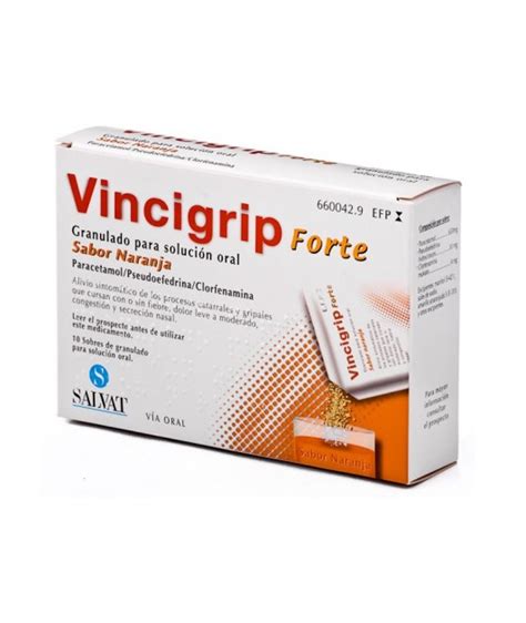 Vincigrip Forte Sobres Granulado Para Solucion Oral Sabor Naranja