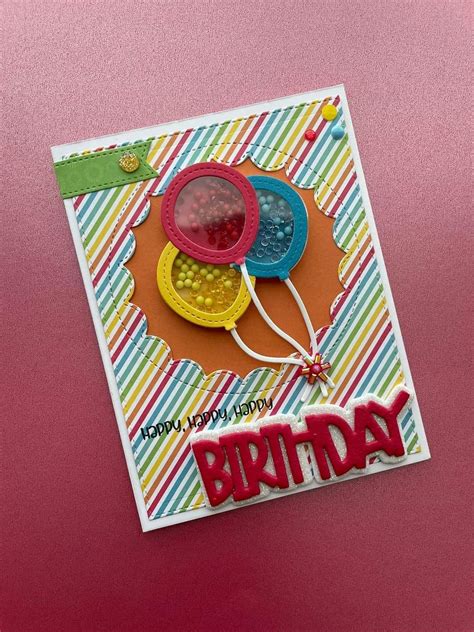 Happy Birthday Card with Balloons | 1st Birthday Cards