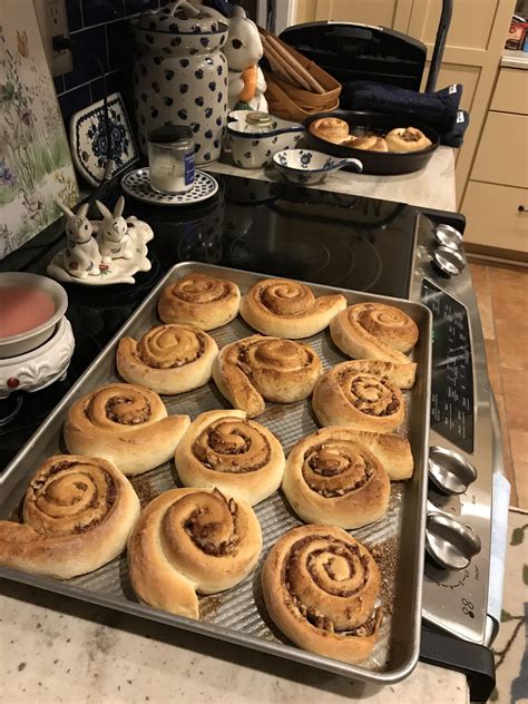 First Time Making Cinnamon Rolls From Scratch R Breadit