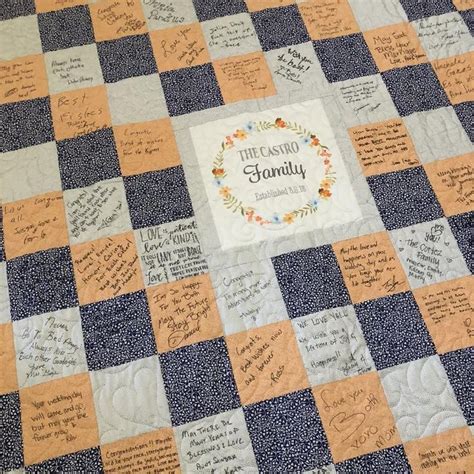 Custom Guest Book Quilt Kit Wedding Guestbook Alternative Signature