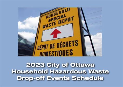 City Releases 2023 Schedule for Household Hazardous Waste Drop-off Events