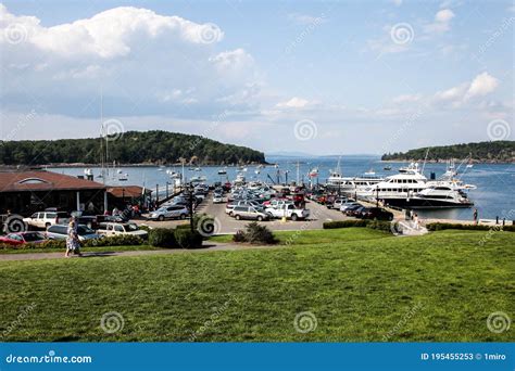 Scenic View From Little Park In Bar Harbor Editorial Stock Photo