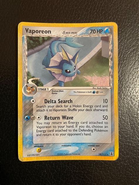 Ex Delta Species Vaporeon Holo Ab Kaufen Auf Ricardo