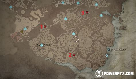 Diablo Hawezar All Stronghold Locations