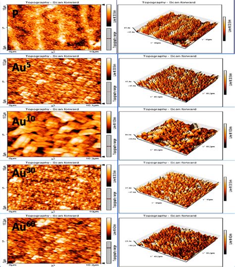 AFM Images Of ZnO Thin Films Surface Deposited With Au Nano Isles