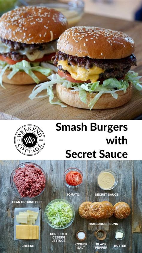 Easy Smash Burgers With Secret Sauce Weekend At The Cottage Rezept