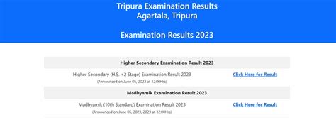 Tbresults Tripura Gov In Tbse Tripura Gov In Direct Link To Check TBSE