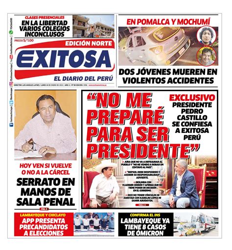 Diario Exitosa Norte Lunes De Enero By Diario Exitosa Issuu