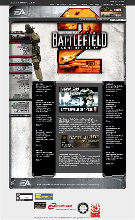 Battlefield 2 In 2006 Web Design Museum