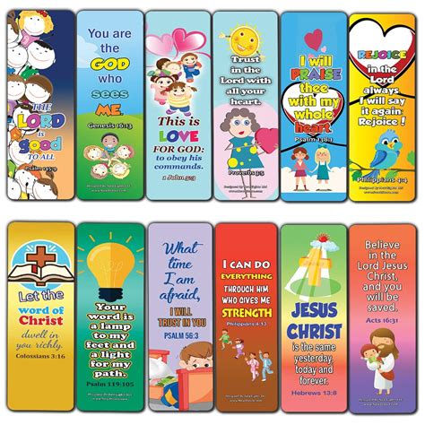 Buy Short Bible Verses for Kids Bookmarks (30-Pack) - Handy Memory ...