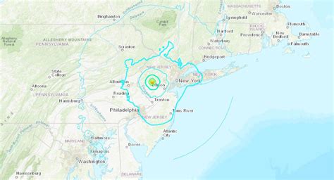 Temblor hoy en Nueva Jersey sismo de 4 8 se registró el viernes 5 de