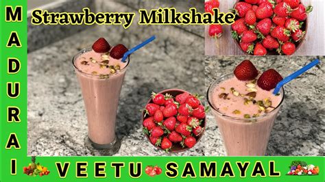 Strawberry Milkshake In Tamil Strawberry Juice In Minutes Summer