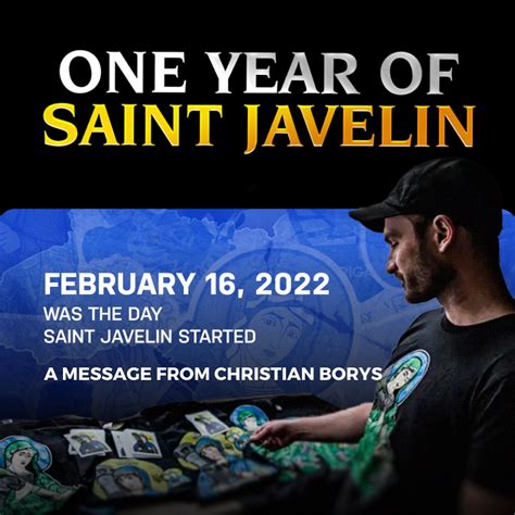 On Twitter Rt Saintjavelin One Year Of Saint Javelin A