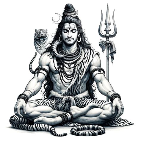 Premium Photo Realistic Illustration Of Hindu God Mahadev Meditation Har Har Mahadev Shivratri