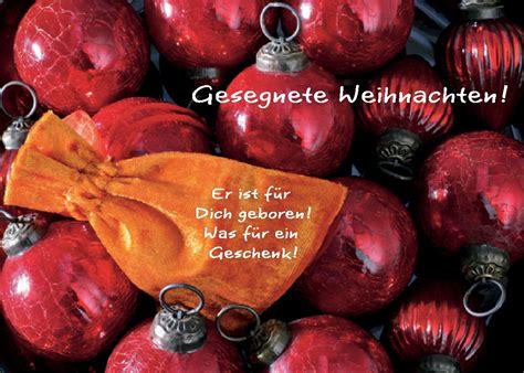 Faltkarte Gesegnete Weihnachten Er ist für dich 5 Stück