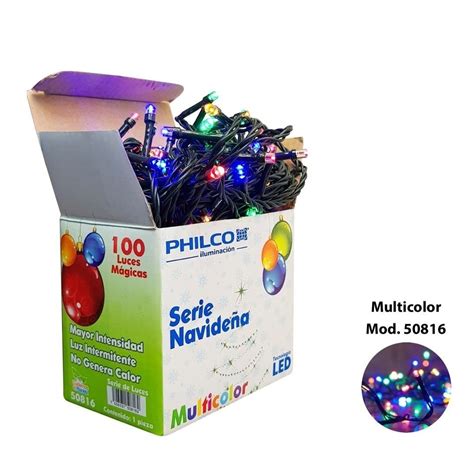 Serie De Luces Navide As Led Philco Luces Multicolor Mercadolibre