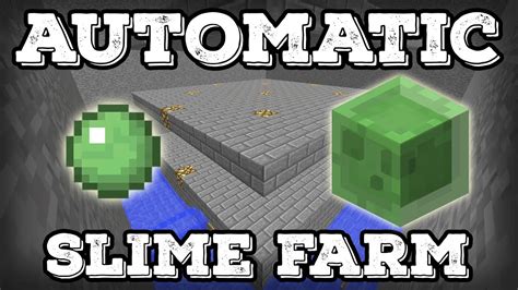 Minecraft Tutorial Automatic Slime Farm Minecraft Youtube