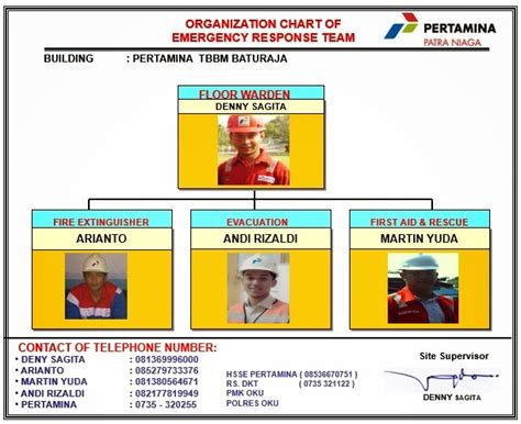 Emergency Response Team Organization Chart Graphical Version The Best